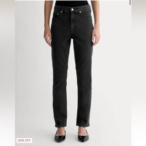 Everlane Black Cheeky Jean 24 Crop